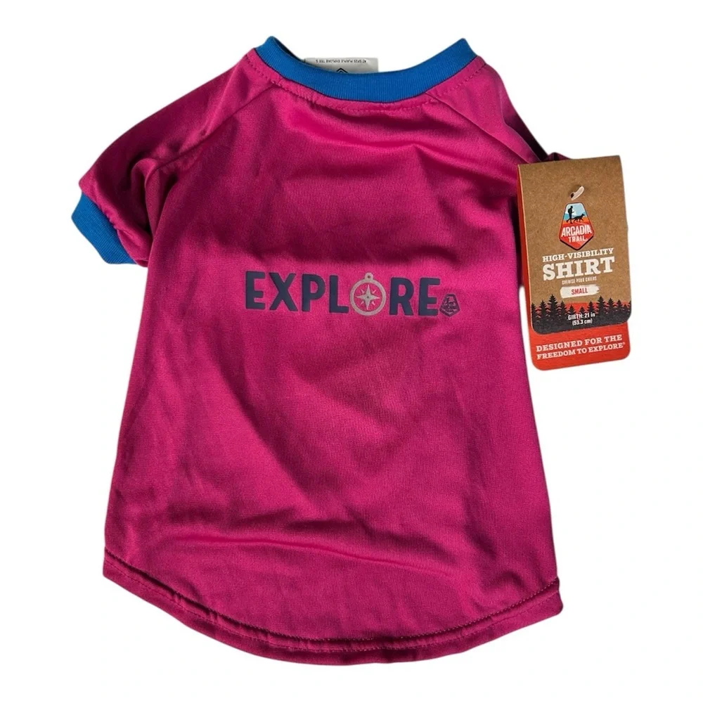 New Top Paw EXPLORE Bright & Breezy dog t-shirt S